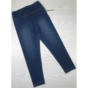 Soft Surroundings Denim Jeggings Women PM Blue Pull On Stretch High Rise New